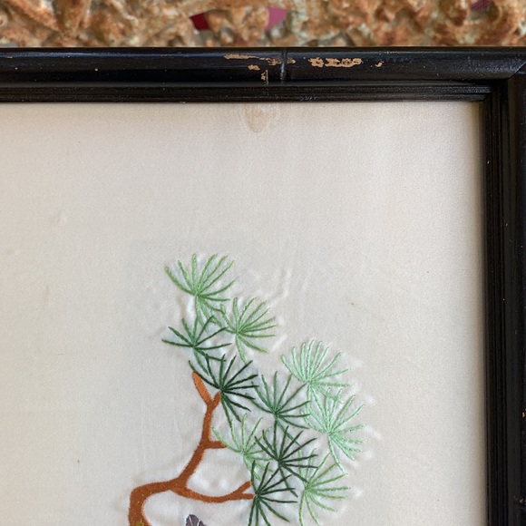 Vintage Silk Embroidery Sloth - Picture 9 of 9